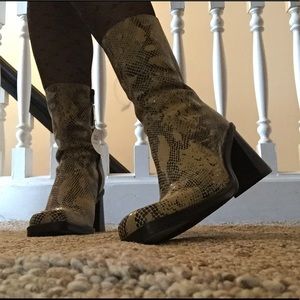 Snakeskin boots